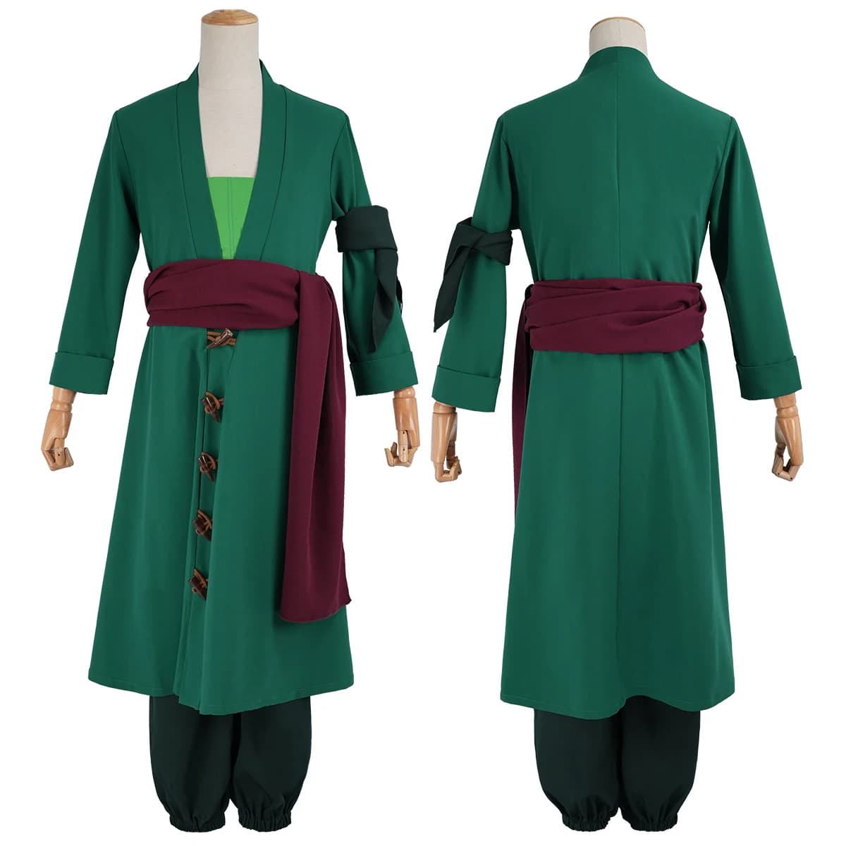 HOLOUN ONE Anime Roronoa Zoro Costume Cosplay Pants Haori Head Scarf Animation Convention 2025 Halloween Christmas Gift