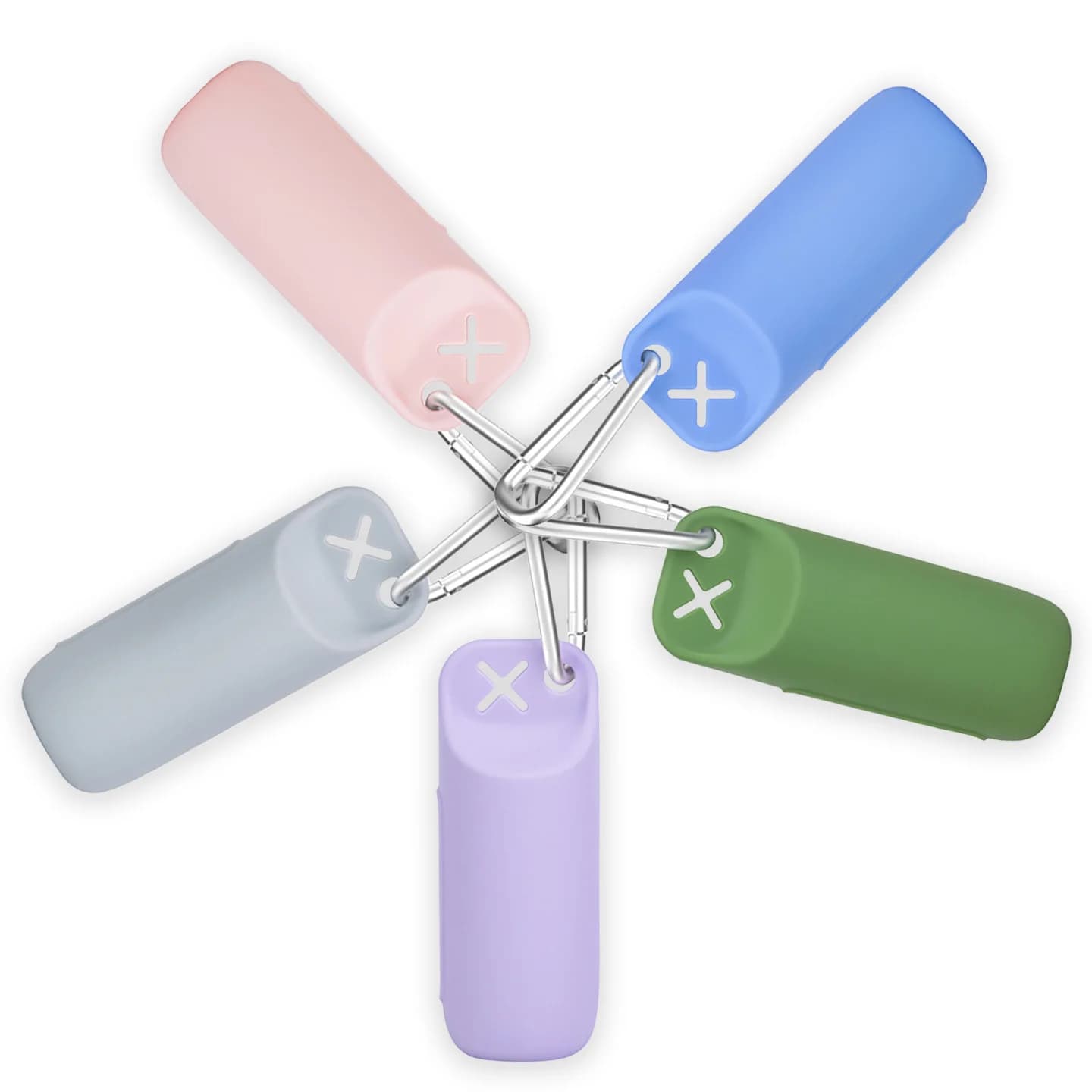 Porta sacchetti per cacca in silicone per cani, dispenser per sacchetti per cani, supporto da passeggio, borsa portatile per raccolta di feci, anello appeso, scatola di immagazzinaggio in silicone