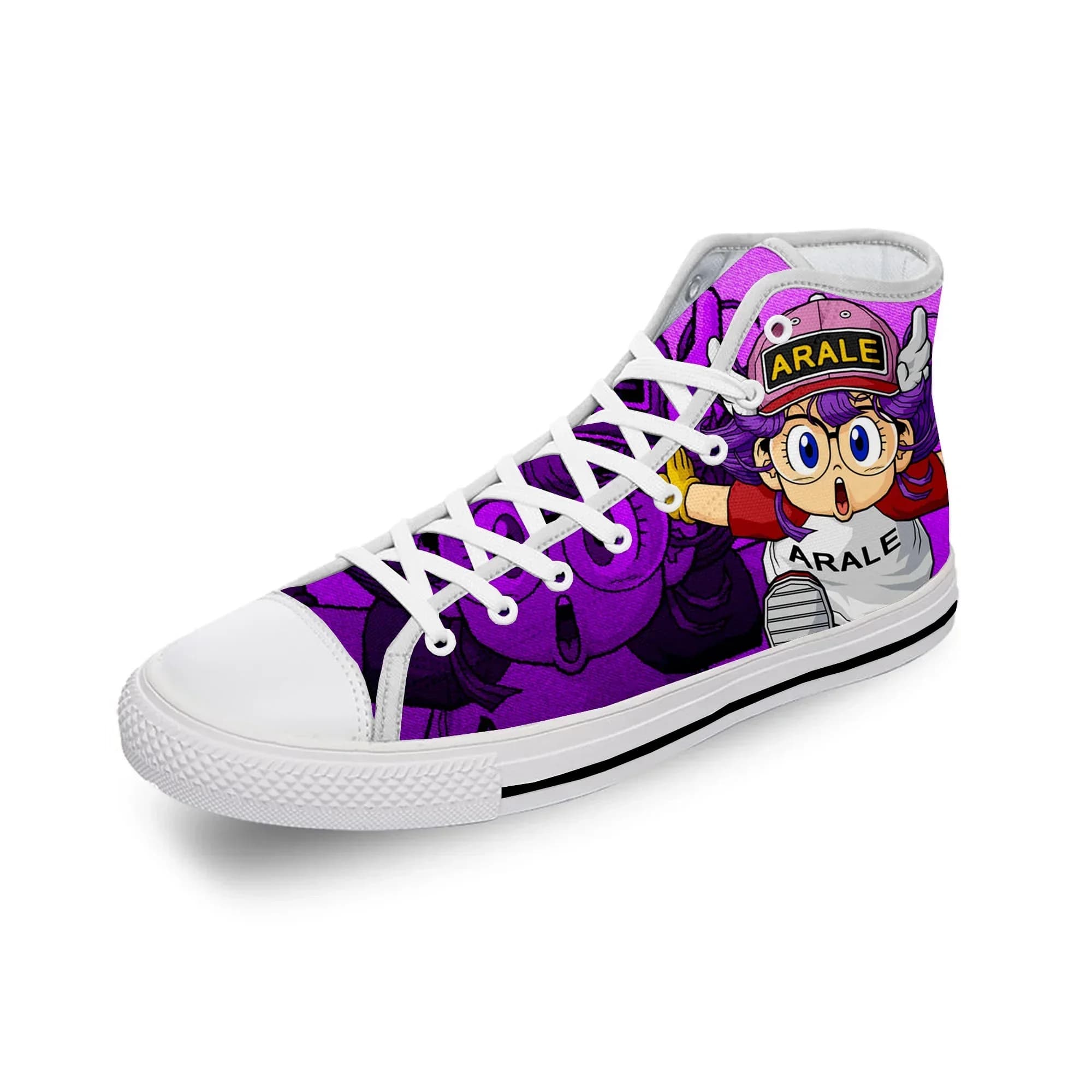 Scarpe Casual in Tela con Stampa 3D di Anime Giapponese Arale Dr Slump, Sneakers Traspiranti alla Moda per Uomo e Donna