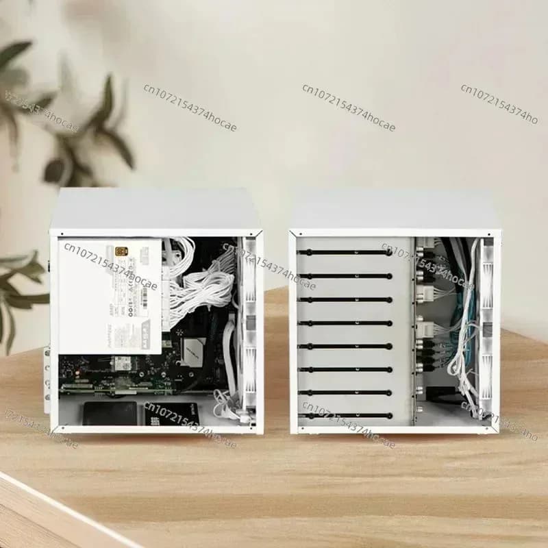 Sagittarius-8-Bay NAS Chassis With Backplane, ATX Power Supply, MATX Full Height, PCIe Synology AIO Storage, UNRAID