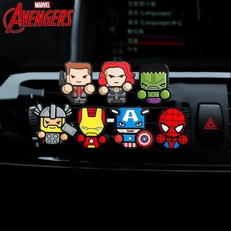 Marvel Avengers Captain America Spiderman Anime Merchandise Deodorant for Auto by Winding Mouth, Creative Perfume for Aromatherapy and Decoration
