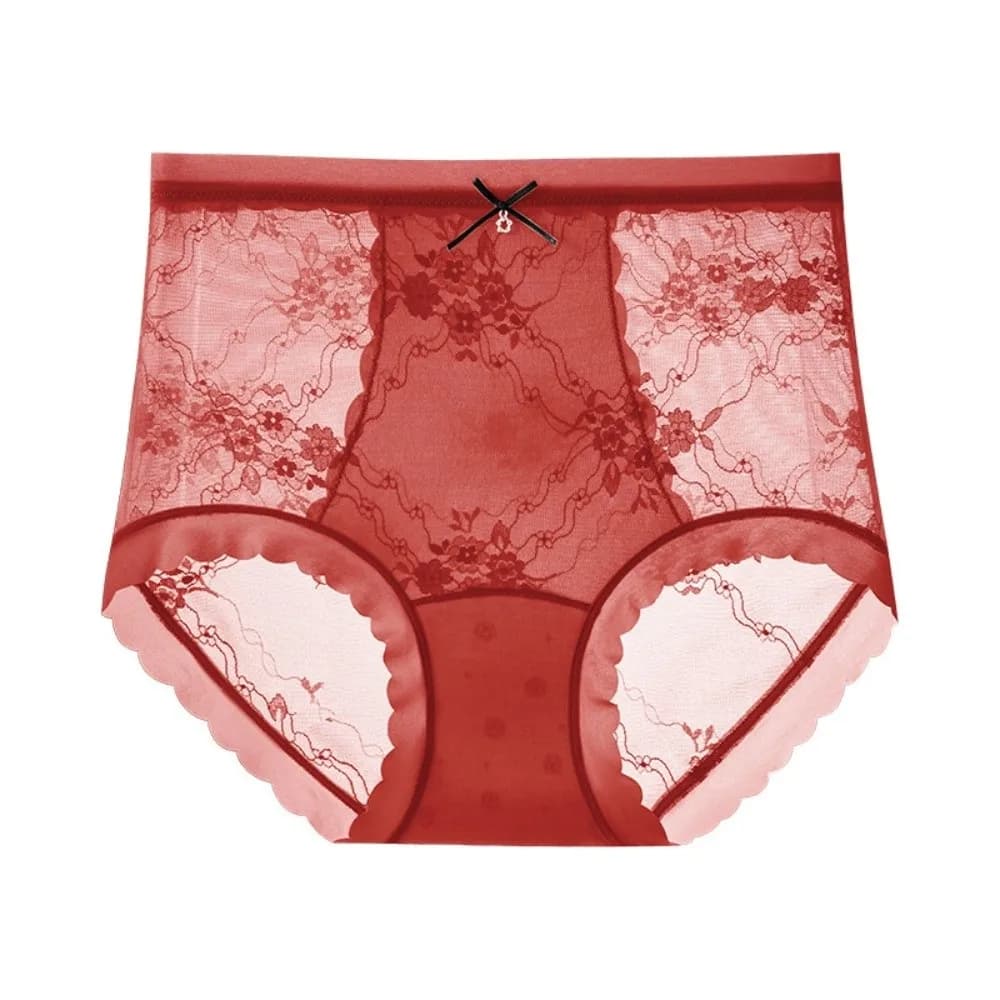 High Waist Thin Lace Panties Belly Contracting Tummy Control Underwear Postpartum Body Shaper Seamless Waist Trainer