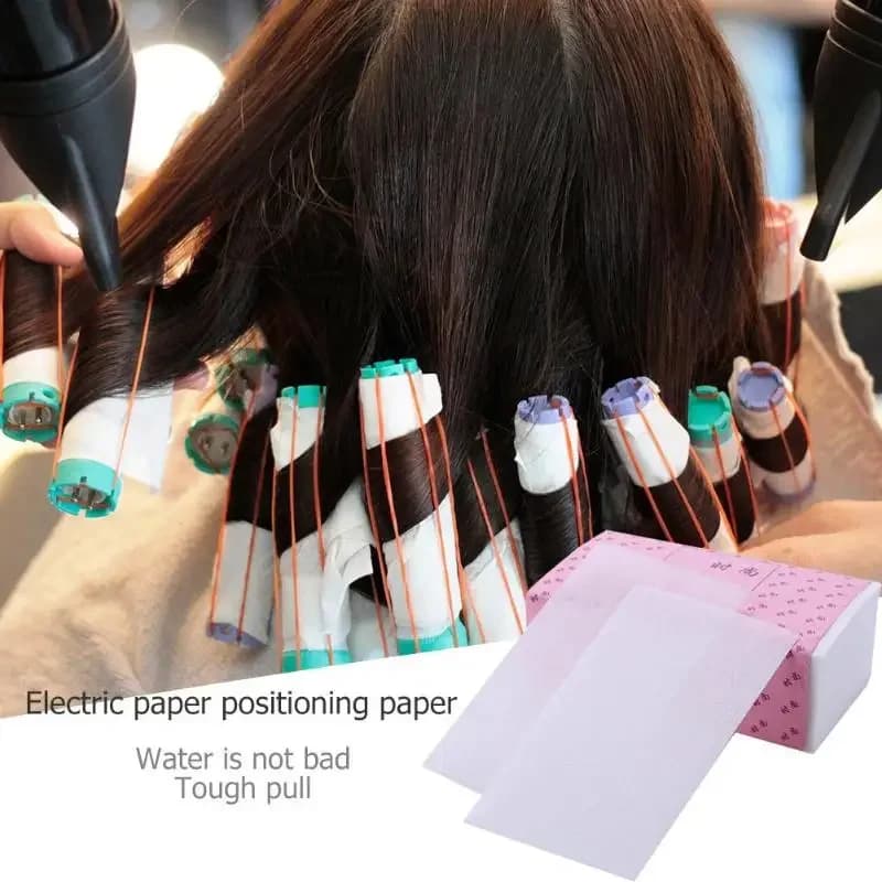 100 paper sheets for permanent hair salon, hair curler, temperature resistant, paper for permanent, paper for electric curls