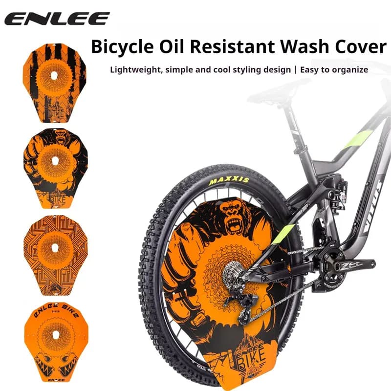 ENLEE Bicycle Road Mountain Bike Car Wash Set Wheel Disc Brake Cover Anti-Oil Car Wash Tool Car Wash