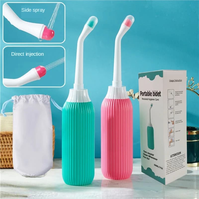 Bidet portatile Parti intime Dispositivo di lavaggio Detergente per il culo del bambino Confinamento Bidet per il corpo del perineo delle donne incinte e sdraiate