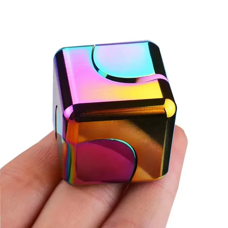 Cubo Puzzle 3D in Metallo, Giocattolo Antistress Multi-Ingranaggio, Gioco Educativo Sensoriale per Adolescenti e Adulti