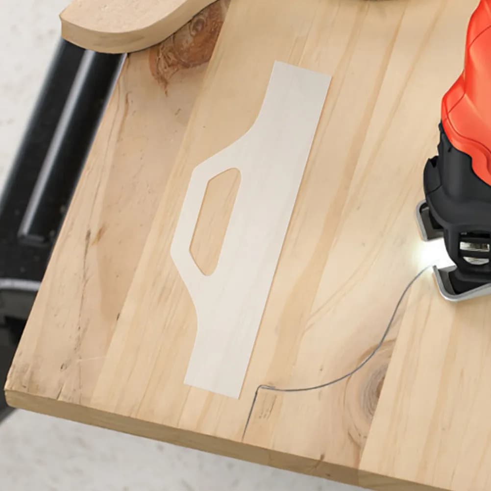 2Pcs Acrylic Cutting Board Handle Template Stencil for Charcuterie Board Woodworking Kitchen Safety Grip Design