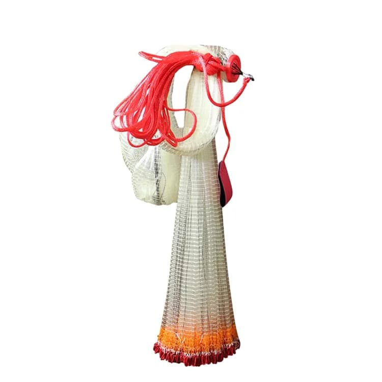 High Quality Hand-Thrown Cast Monofilament Fishing Nets Easy Throw with Double Knot for Trawl Fishing