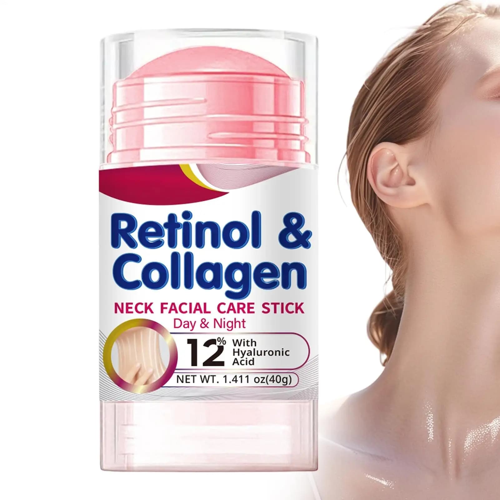 Cream for Retinol Column and Collagen, Rapid Absorption Balm, Radiant, Hydrating, Lifting with Hyaluronic Acids