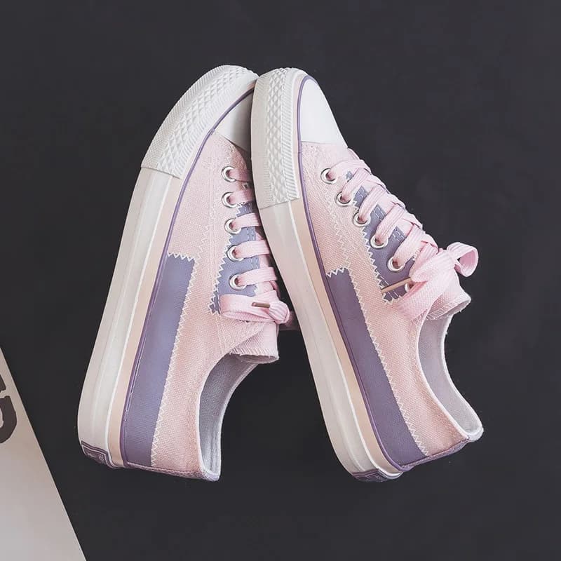 Nuove Scarpe di Tela da Donna Antiscivolo con Suola Morbida, Sneakers Comode e alla Moda, Scarpe Casual Alte e Basse
