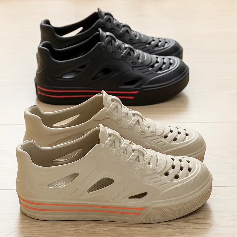 Men's EVA Water-Resistant Outdoor Sandals Summer Driving Fishing Anti-Slip Thick Heel Support Stream Trudging Shoes