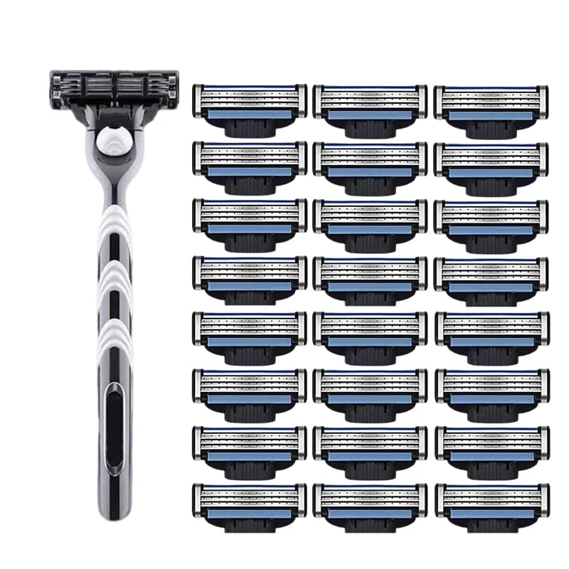 4/8/12/16/20/24 Razor Shelves 3 Layers Shelves Spare Blades for Face Body Hair and Rulebarba