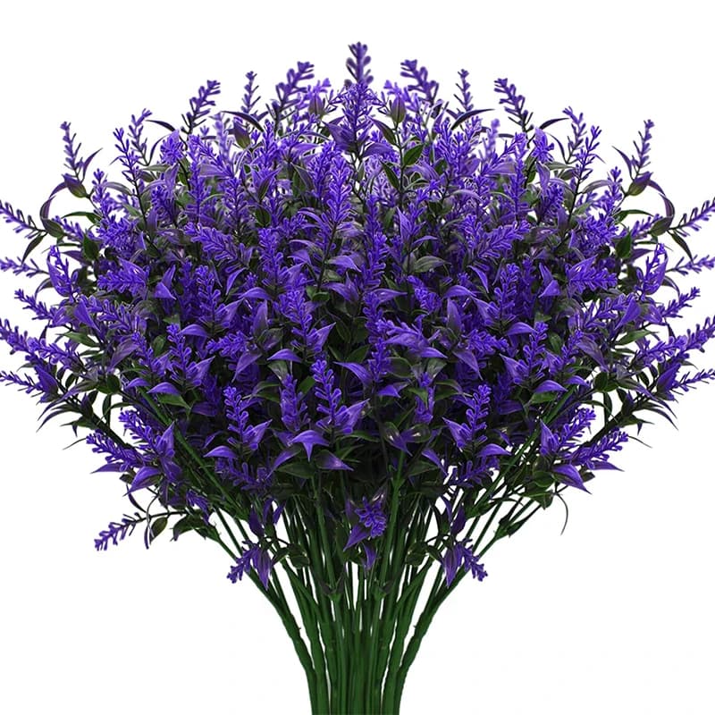 10-50Pcs Artificial 5Forks Eucalyptus Leaves Plastic Lavender Fake Plant Wedding Home Garden Decoration Bridal Bouquet Decor