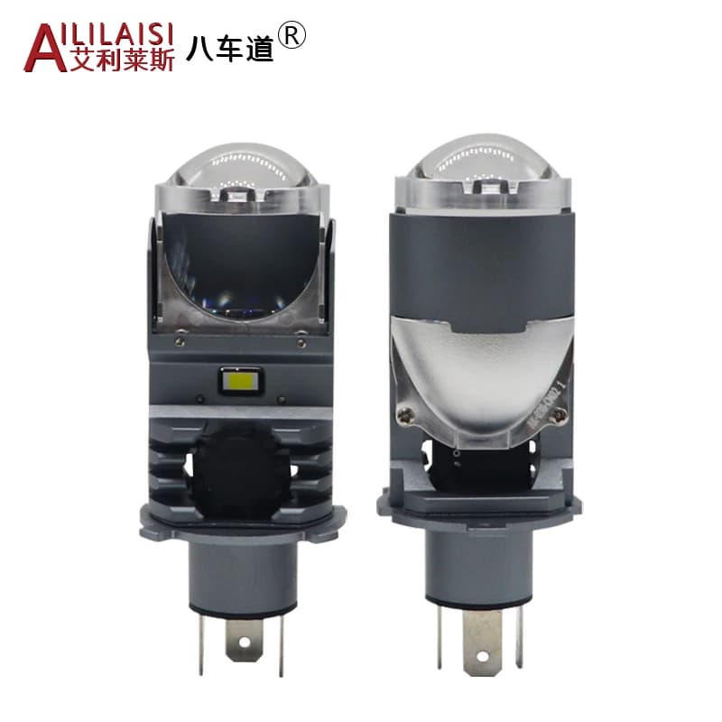 45W H4 LED Headlight for Motorcycles Cars 5000K Mini Auto Spotlight New Design Bi Projector Lens High/Low Beam 12V Motorbike