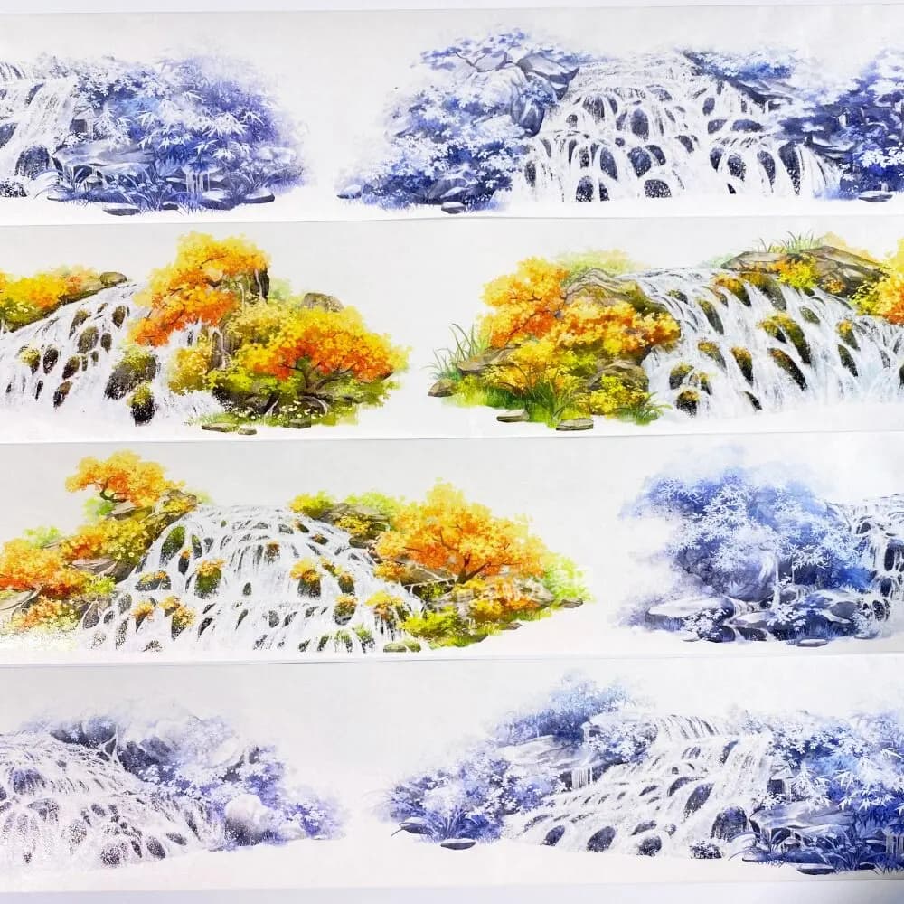 Washi Pet Tape Maple Creek Antique Journal Collage Planner Sticker Goo Card