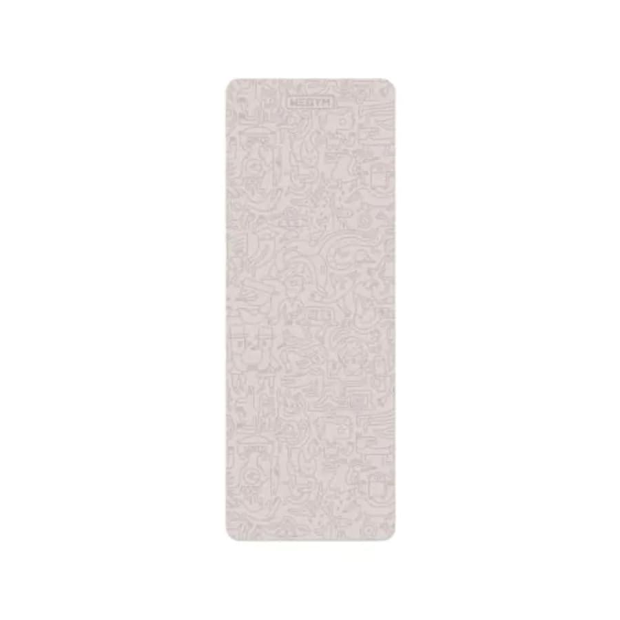Tappetino Yoga WeGym 4mm di Spessore per Yoga, Pilates e Allenamenti a Casa in Nero con Superficie Antiscivolo in Poliuretano Scamosciato e Cinghia di Trasporto
