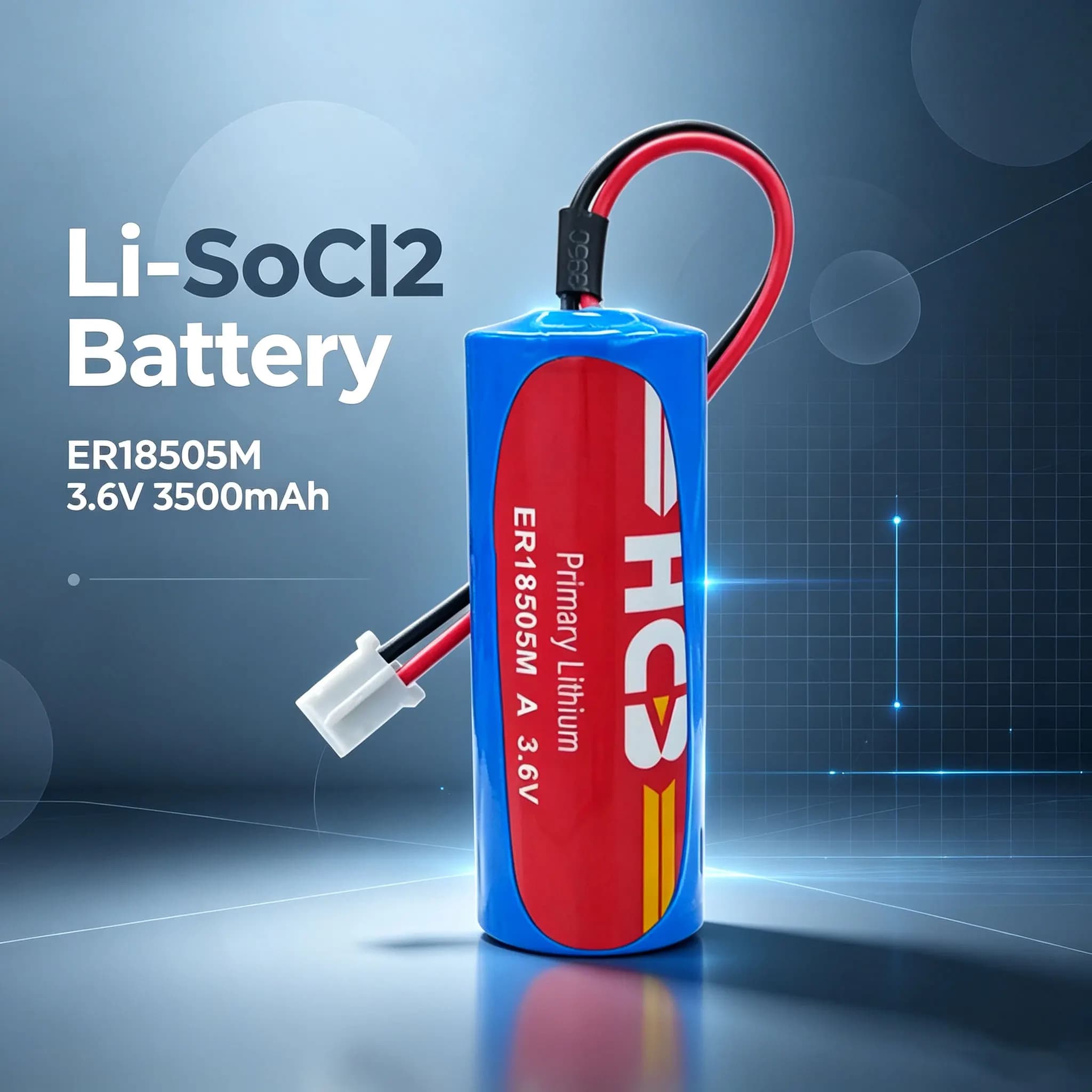 ER18505M Smart water meter, heating meter, metering meter, smoke detector, temperature controller, 3.6V Li-SOCl2 Battery