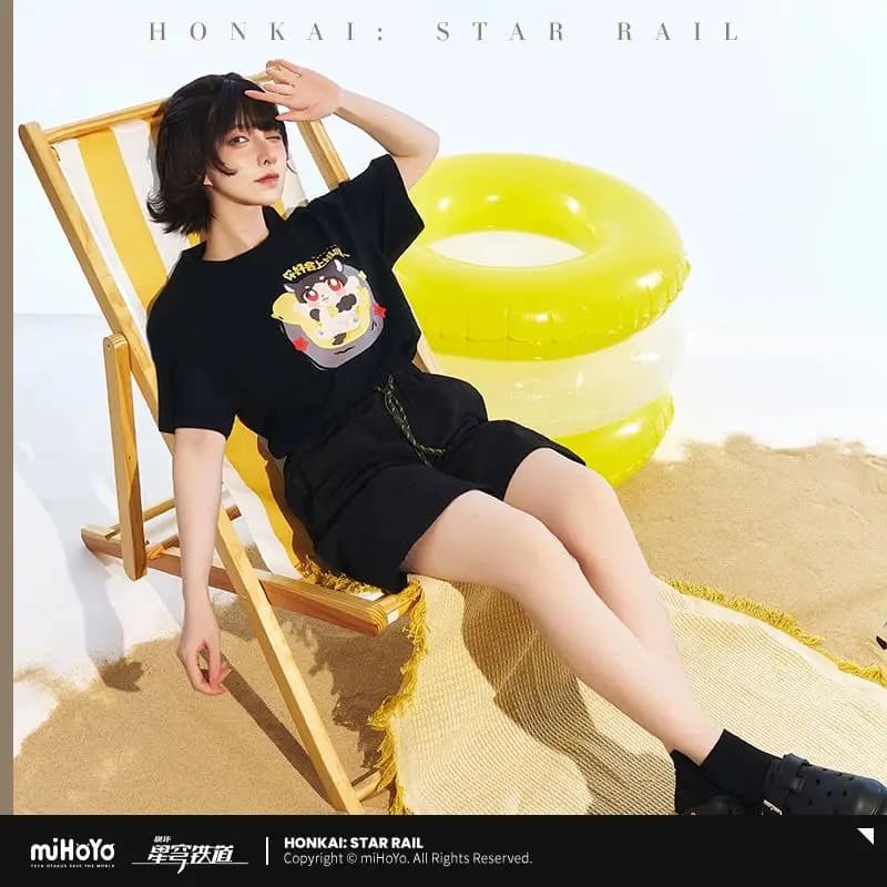 Maglietta a maniche corte della serie AWWO del gioco ufficiale miHoYo Honkai Star Rail, abbigliamento anime, giacca, cosplay, regalo di Halloween