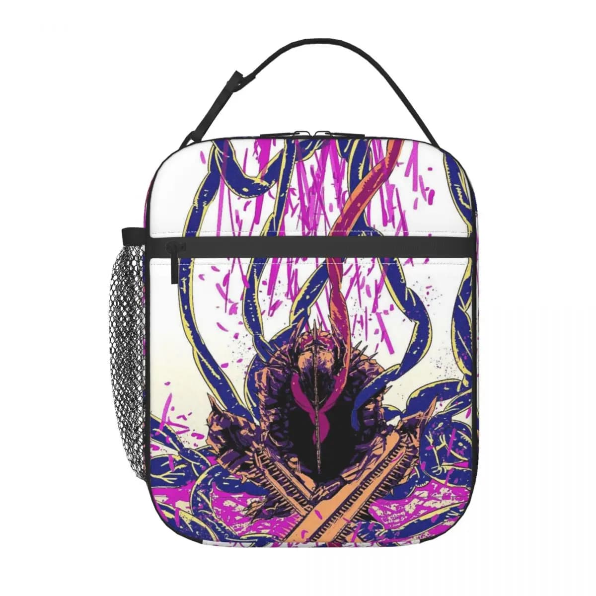 Borsa Termica Personalizzata Chainsaw Man per Donne, Contenitore Termico per Alimenti, Borsa Portatile per Campeggio e Viaggi all'Aperto