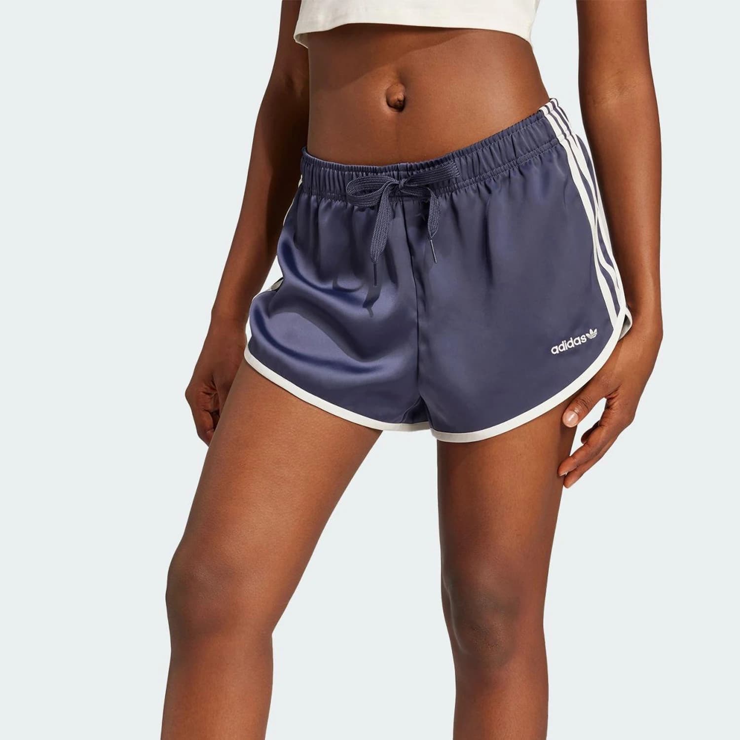 Adidas Originals Trefoil Ladies Breathable Loose Satin Classic Shorts JC8895