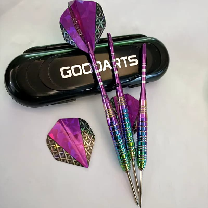 Set di freccette colorate da 3 pezzi, freccette professionali con punta in acciaio da 23 g per giochi di freccette