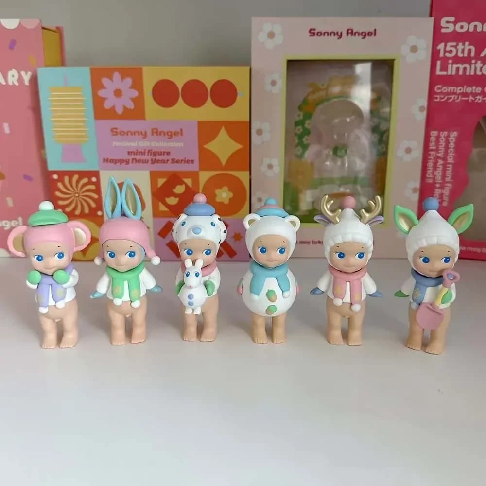 Sonny Angel Winter Wonderland Series Blind Box Mini Anime Figures Ornaments Dolls Fans Children Christmas Birthday Gift