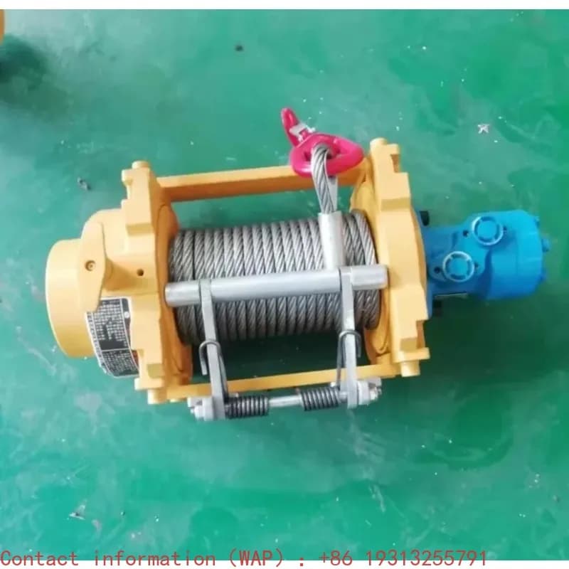 【Best-seller】Verricello Idraulico Marino 5T 5000kg a Tamburo Singolo in Acciaio per Sollevamento Imbarcazioni e Applicazioni con Gru