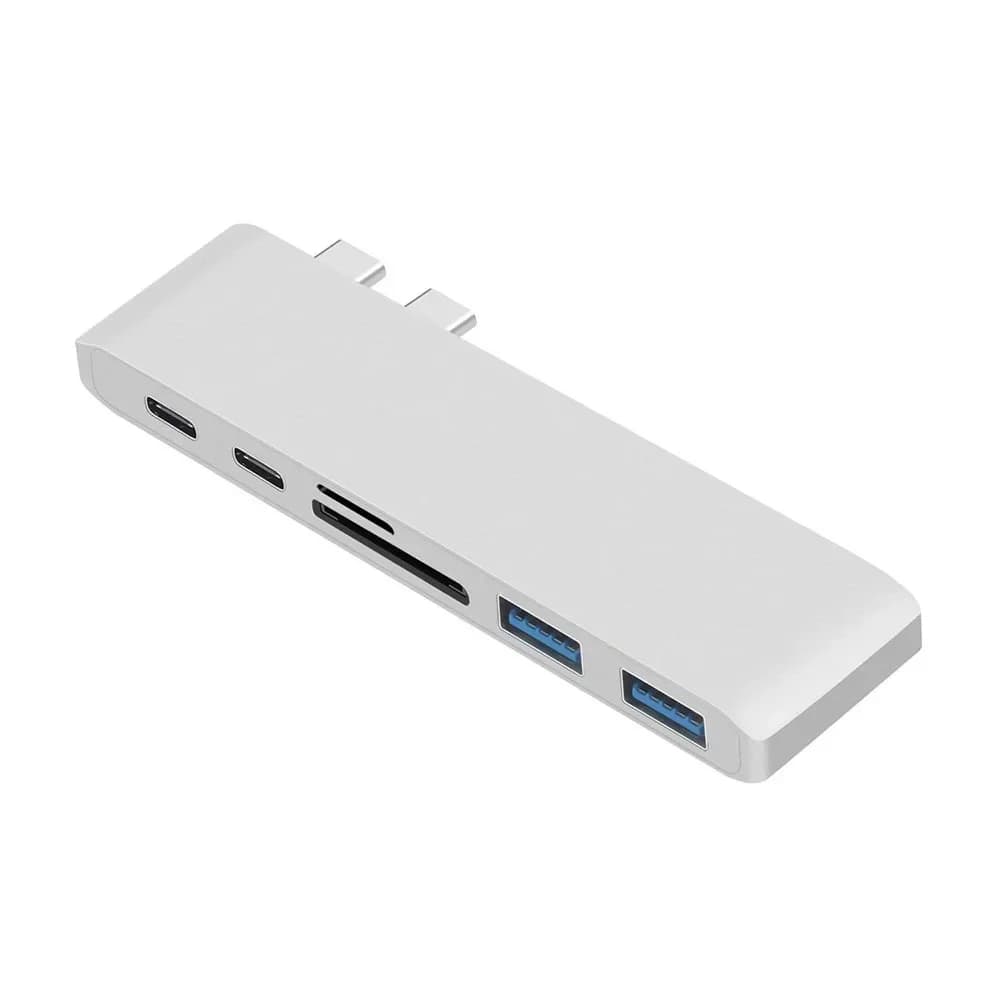Adattatore docking station USB C Hub 6 in 1 per MacBook Pro air 2016 2017 2018 2019 2020 2022 13 pollici 15 pollici