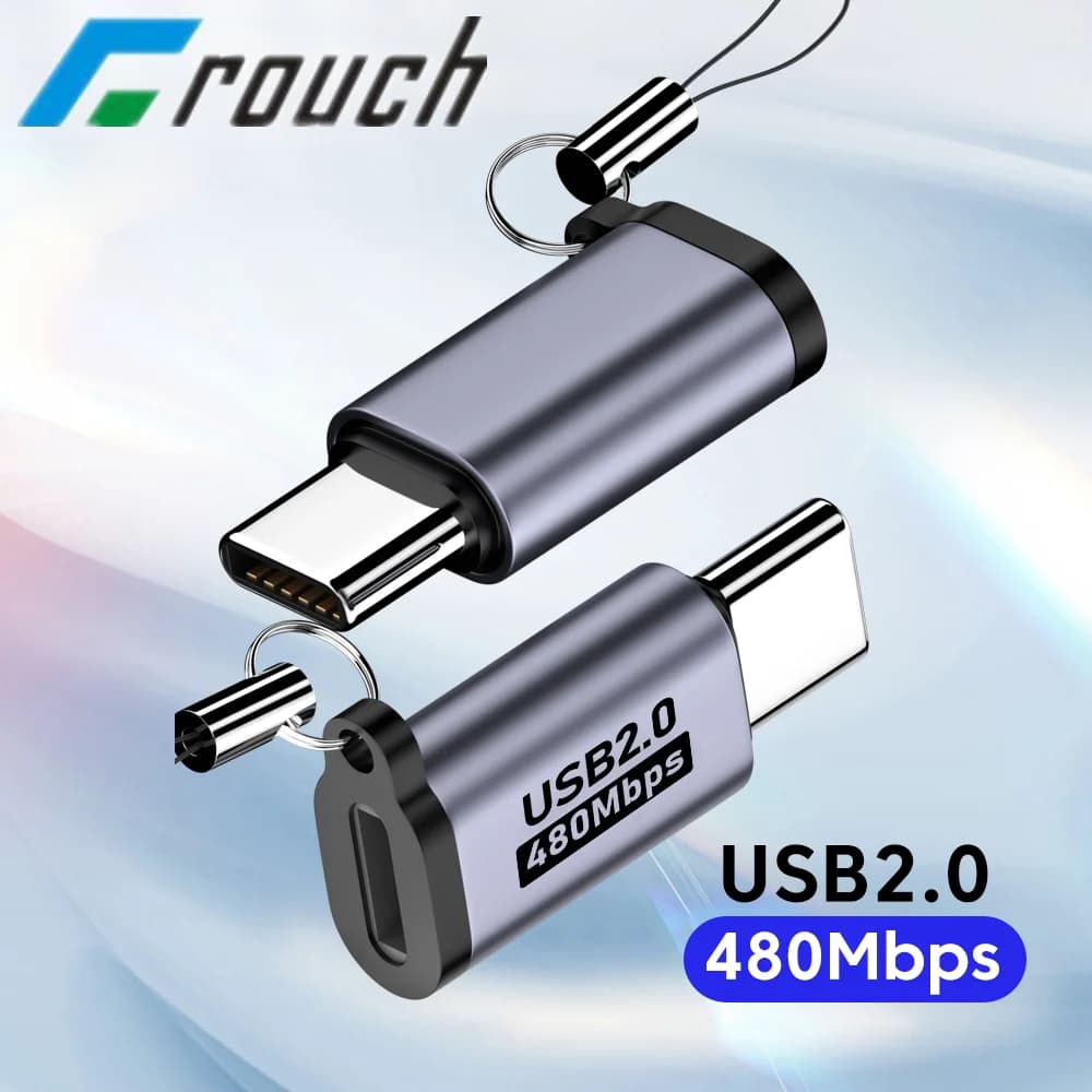 Micro USB To Type C Adapter Mini USB To USB C 480Mbps Fast Data Charging Connector USBC To Lightning Adapter For Android iPhone