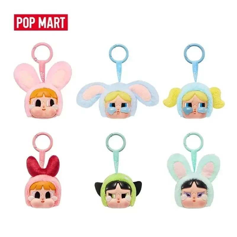 POP MART CRYBABY x Powerpuff Girls Series - Vinyl Face Plush Genuine Blind Box Mystery Box Guess Bag Toys Doll Cute Anime Figure