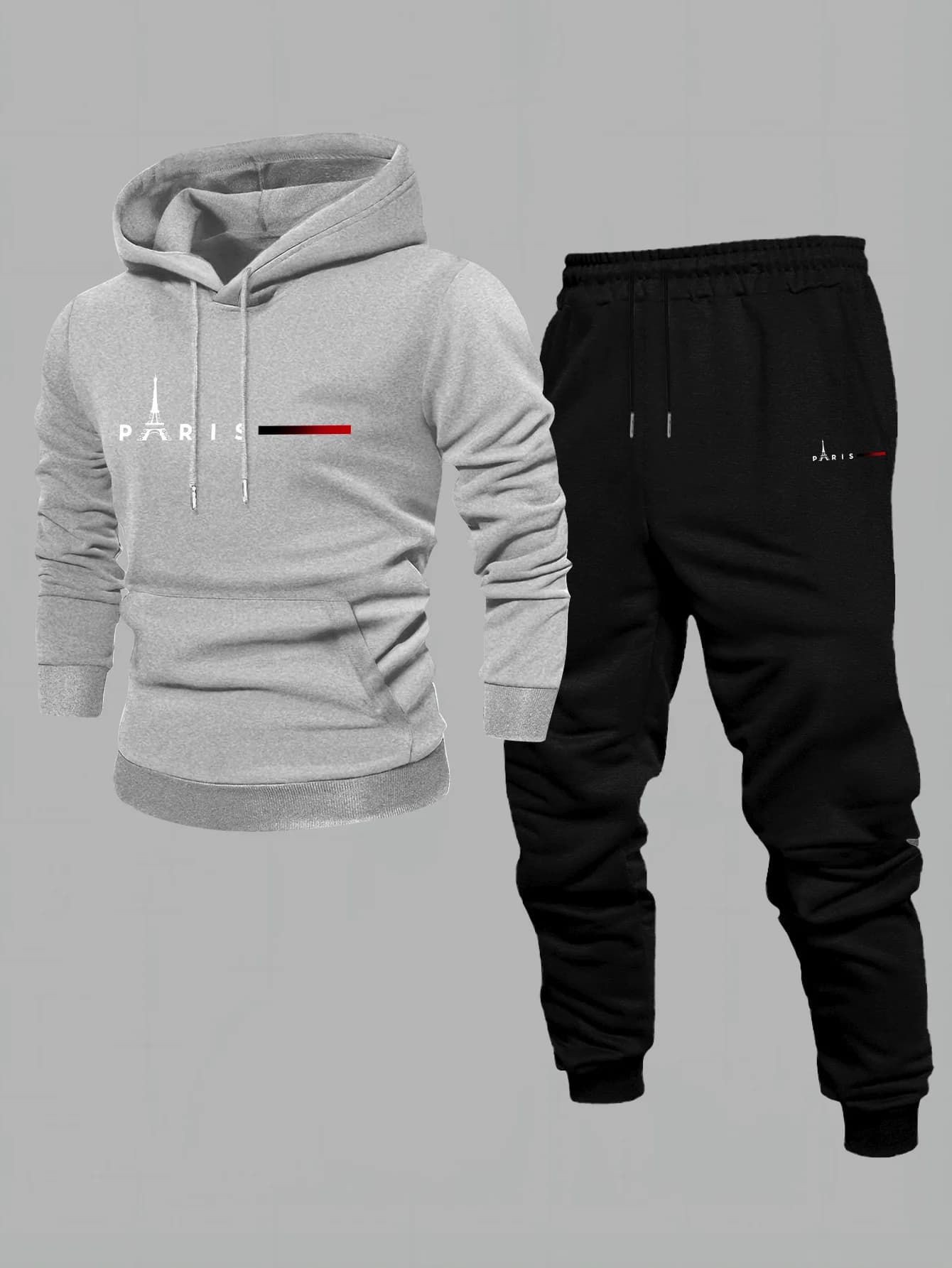 Felpa con cappuccio stampata alla moda casual sportiva di nuovo stile 2025 da uomo per set di due abbigliamento sportivo primavera/autunno