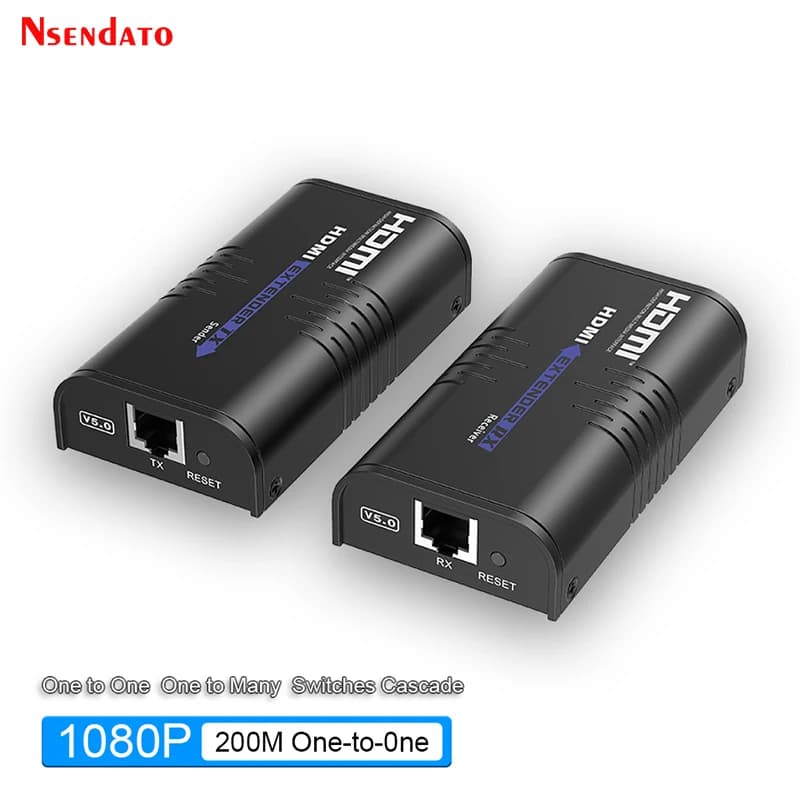 LKV373A V5.0 Extender HDMI 120M on IP Cat5/5e/Cat6 1080P 60Hz Transmitter Kit Video HDMI Audio Receiver for PC TV