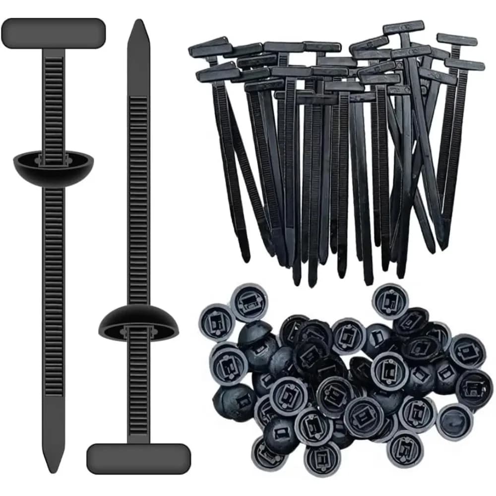 300 Pezzi Fermacavo per Auto, Clip a Cerniera per Automotive, Clip a Perno per Componenti Carrozzeria, Fissaggio Pannello Porta