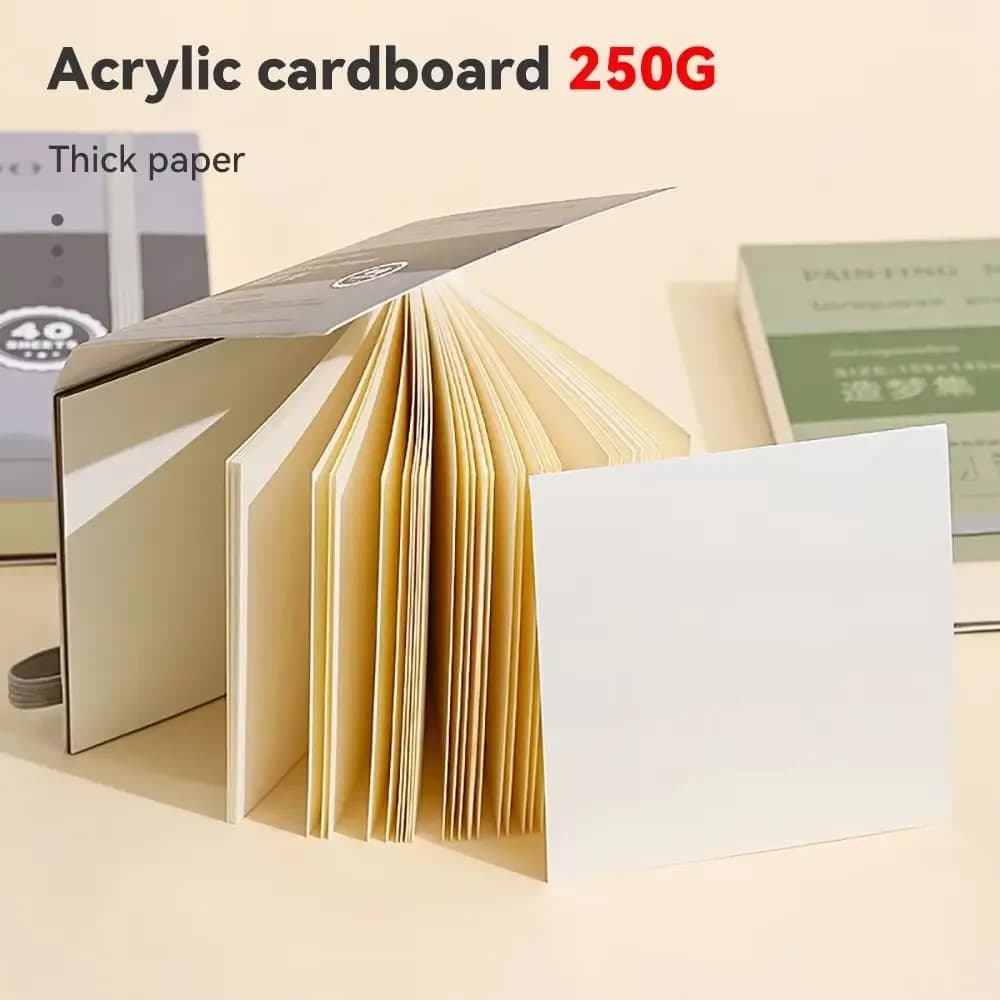 Thick Paper Tearable Drawing Notebook Classic Hardcover Sketchbook Handbook Refillable Professional Mini Drawing Book Student