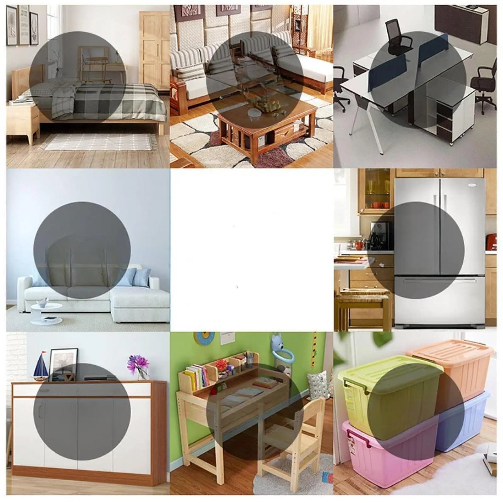 Furniture Riser Leg Lift Blocks Rectangle Shape for Lifting Beds Sofas Chairs Desks Washing Machine Anti Slip Design