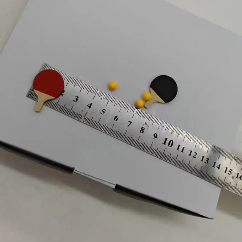 /Kb/Mini Doll House Decoration Model, Mini Table Tennis Racket Set Model, Scene Props