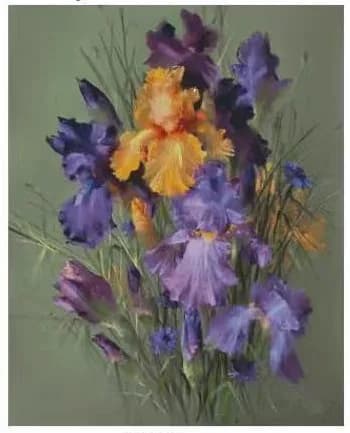 Il profumo di iridi fiore kit da cucito 16CT 14CT non stampato kit punto croce ricamo arte fai da te cucito fatto a mano decorazioni per la casa
