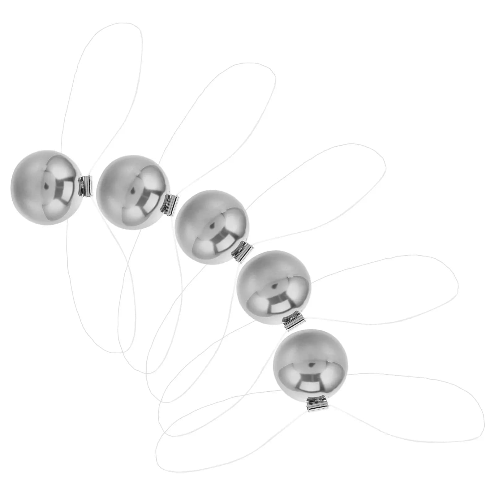 Set di 5 Sfere a Pendolo in Acciaio Inossidabile, Strumento Educativo di Fisica, Decorazione da Scrivania, Gadget Scientifico per Ufficio
