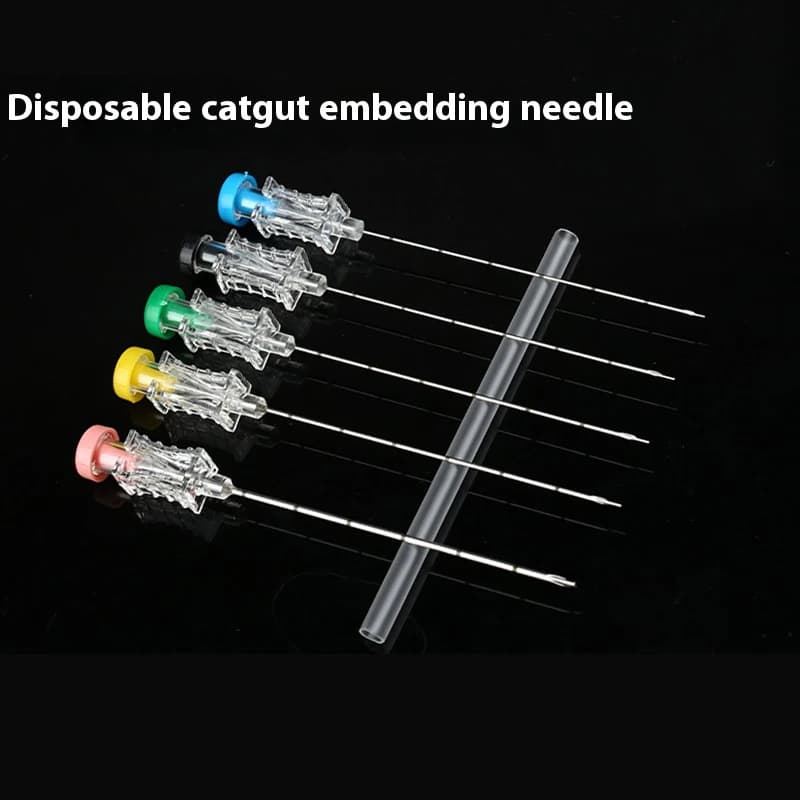 50 pcs Disposable underground needles 6/7/8/9/12 Chinese acupuncture points for weight loss with medical underground needles in scale