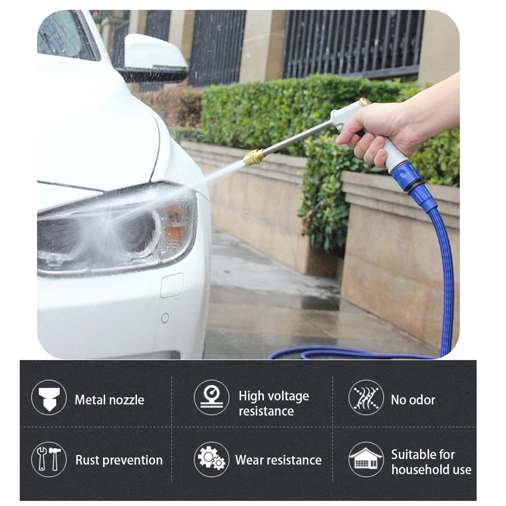 Fruit Tree Irrigation Gun with Hose Nozzle High Pressure Sprinkler Adjustable Atomizing Water Gun Household Car Wash Tool