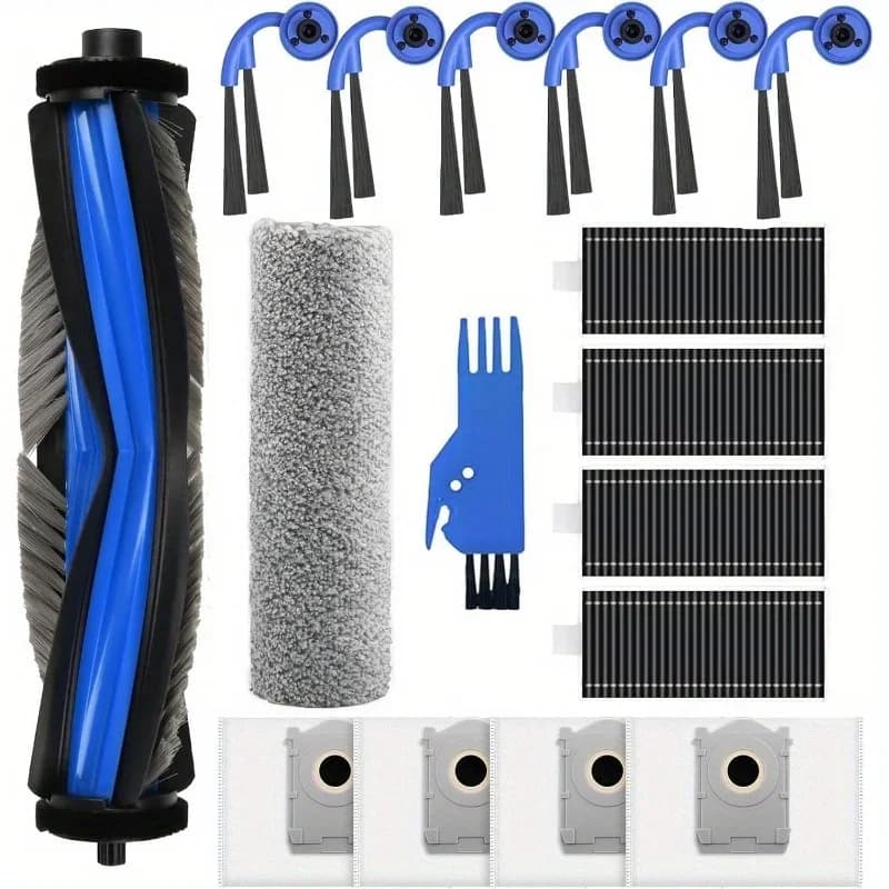 Accessory For Ecovacs Deebot X9 Pro Omni / X9 Pro Vacuum Cleaner: Main Side Brush,Filter,Dust,Roller Brush,Cleaning Brush