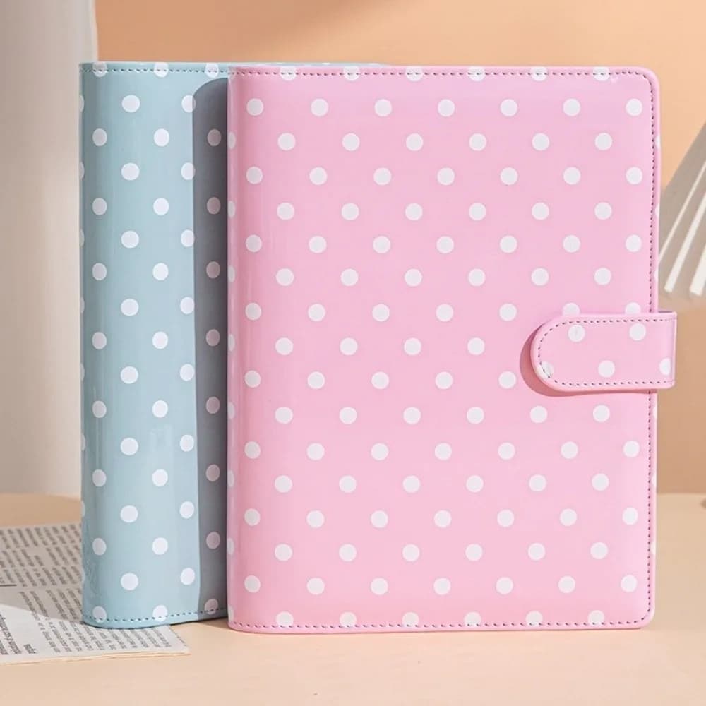 Raccoglitore A5 in PU Morbido per Budget, con 6 Fori, Tasche Colorate e 25 Tasche A5 per Risparmio