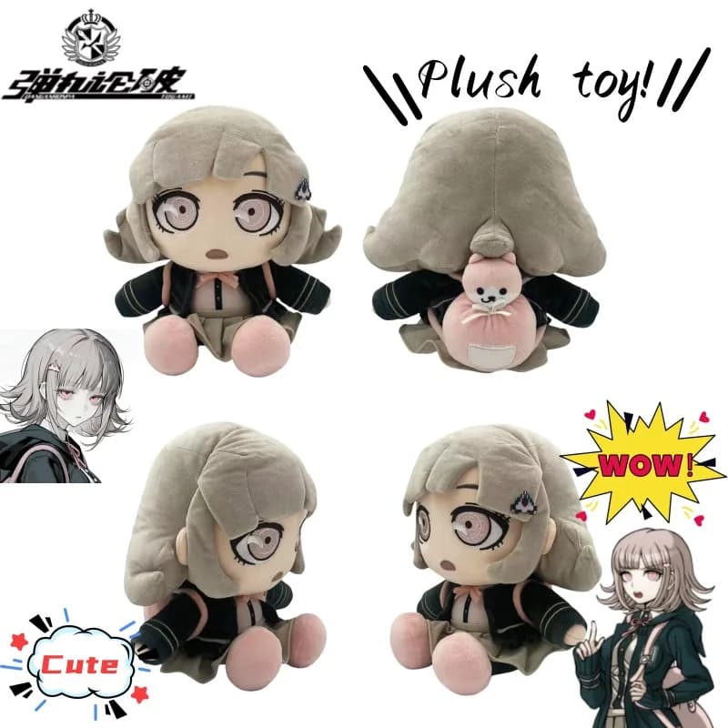 Danganronpa Nanami Chiaki - Personaggio Anime Cartoon, Bambola, Cuscino Kawaii, Peluche in Cotone, Giocattolo Imbottito, Regalo di Natale