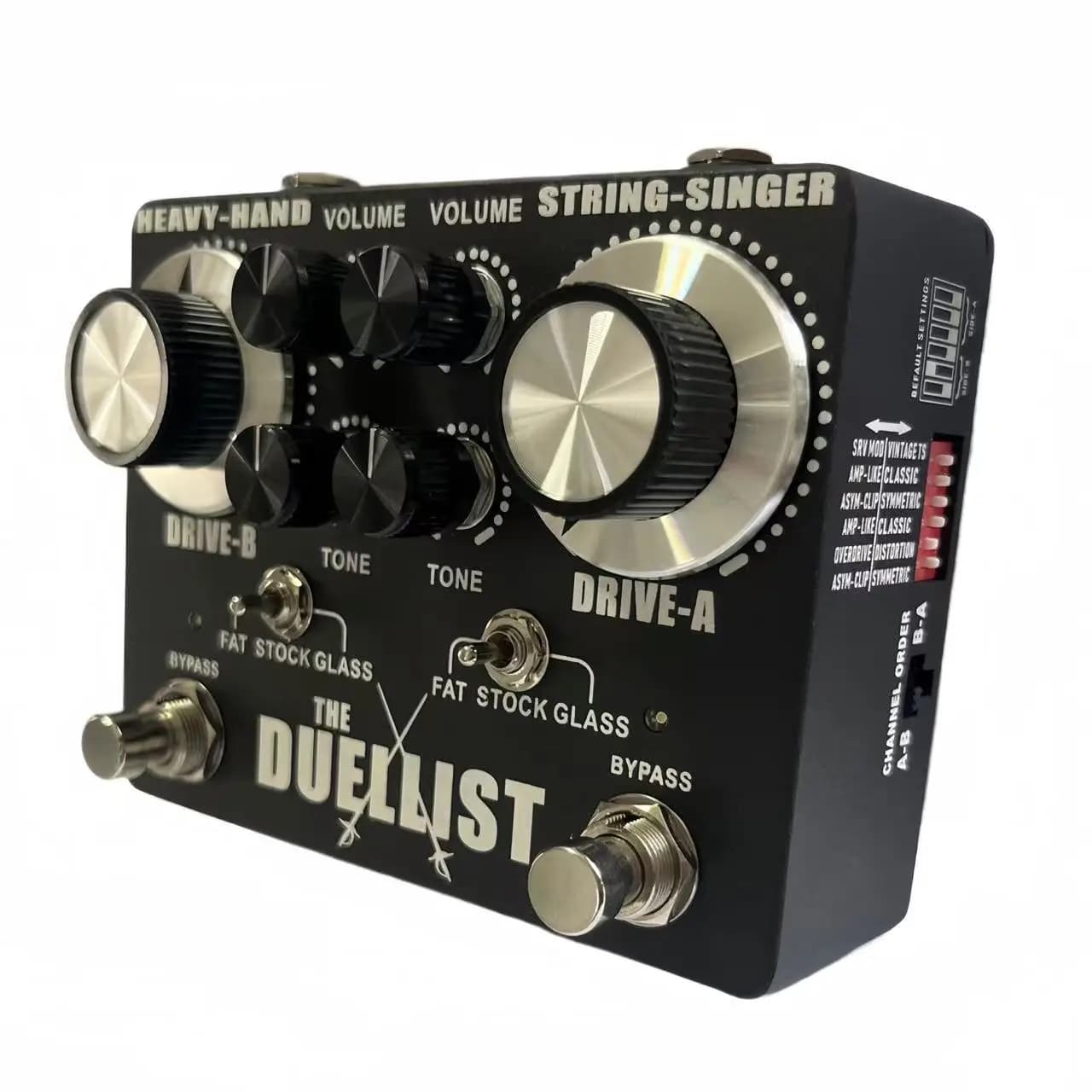 XIAO Guitar Pedal, New Version King Tone Duellist OVERDRIVE Distortion Effect Pedal, Classic Distortion Pedal, Black, True Bypas