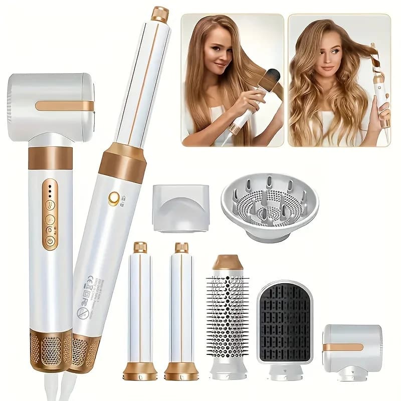 High Speed Hair Styling Brush 7 In 1 Tools For Removable Hair Styling Ionic Hair Dryer Hot Air Brush Iron Hairstyle for Air Styling
