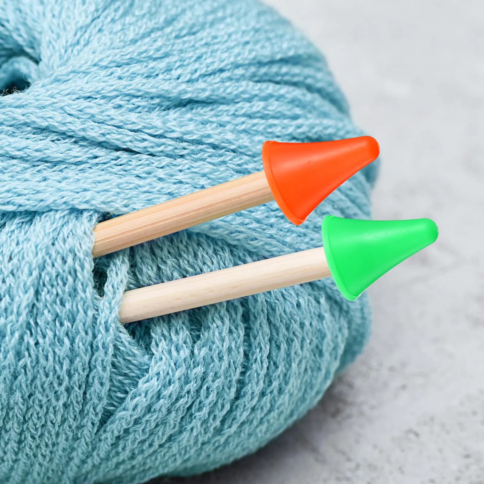 50Pcs Knitting Needle Point Protectors Colorful Soft Rubber Stitch Stoppers Knitting Accessories Tools Knit Needle Stoppers