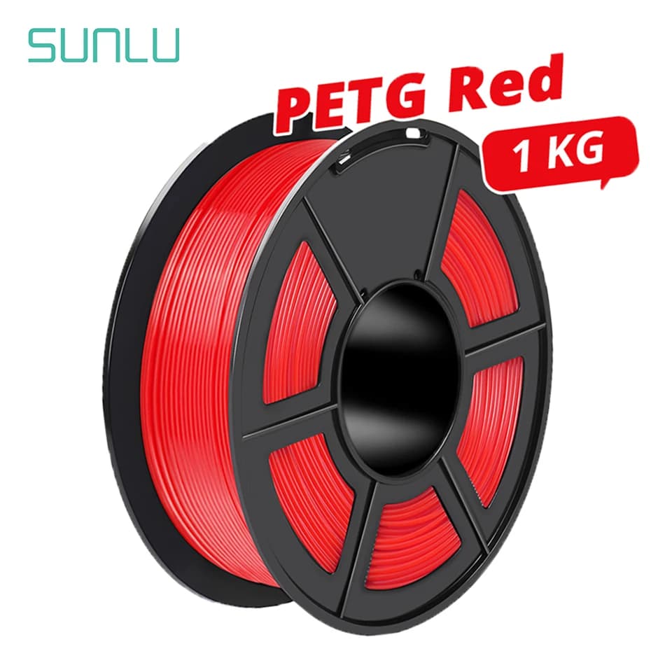 SUNLU PETG filament 1KG neatly arranged 3D material 1.75MM Non-toxic odorless bright color no Buble no clogging good tenacity