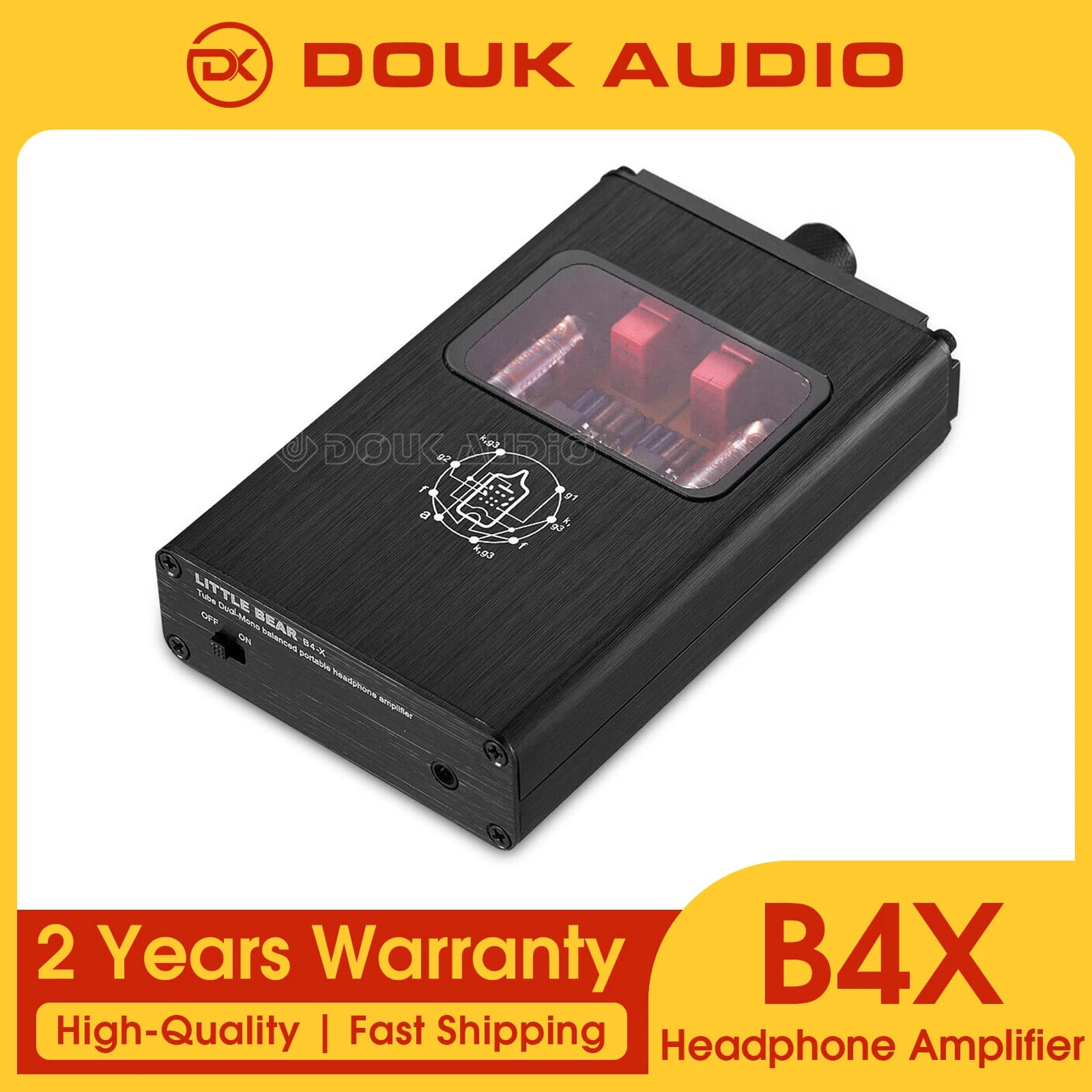 Amplificatore per cuffie portatile con tubo a vuoto Little Bear B4-X Amplificatore audio stereo bilanciato Dual-Mono