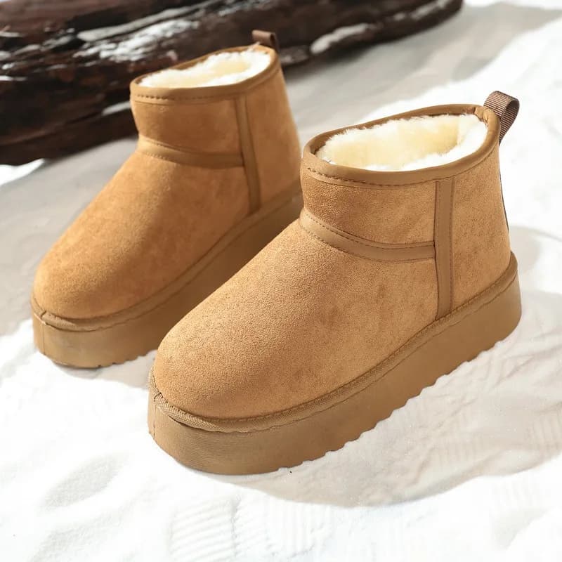 Vera pelle di pecora lana scarpe basse calde e comode scarpe corte moda donna 2025 nuovi stivali invernali caldi stivali da neve da donna in pelliccia