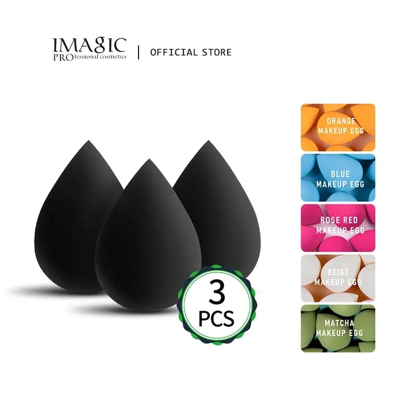 IMAGIC Spugna per Trucco Professionale, Applicatore Cosmetico per Fondotinta, Correttore, Crema, Bellezza, Make-up, Ombretti Morbidi e Resistenti all'Acqua
